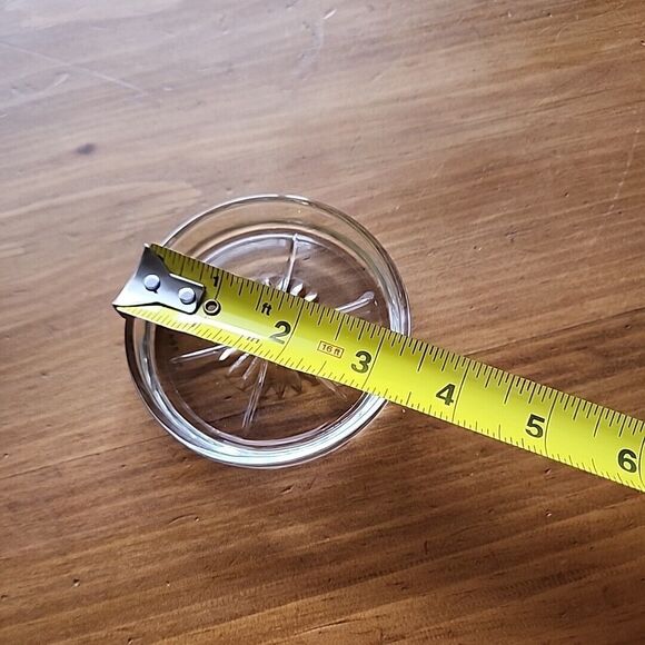 Hazel Atlas Clear Glass Coaster 3.25" Diameter Vintage - Picture 8 of 8